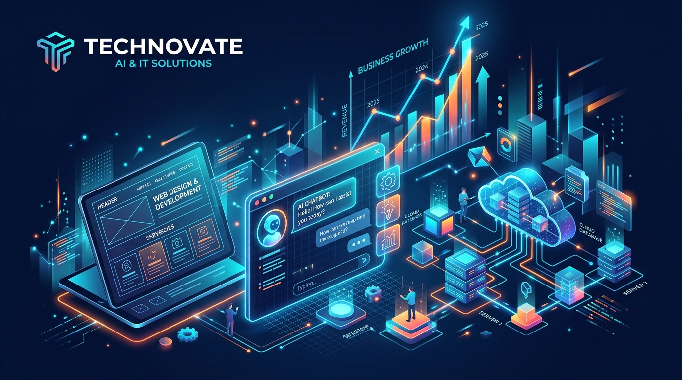 Ranser Solutions Digital Technology & AI Solutions Illustration